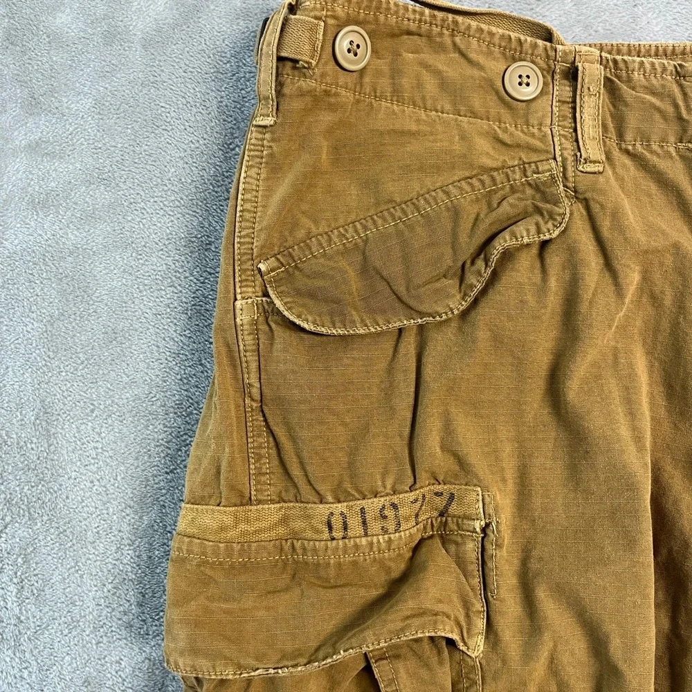 Vintage American Eagle Mens Cargo Pants Brown Ripstop 32x32 (34x31) Utility Gorp